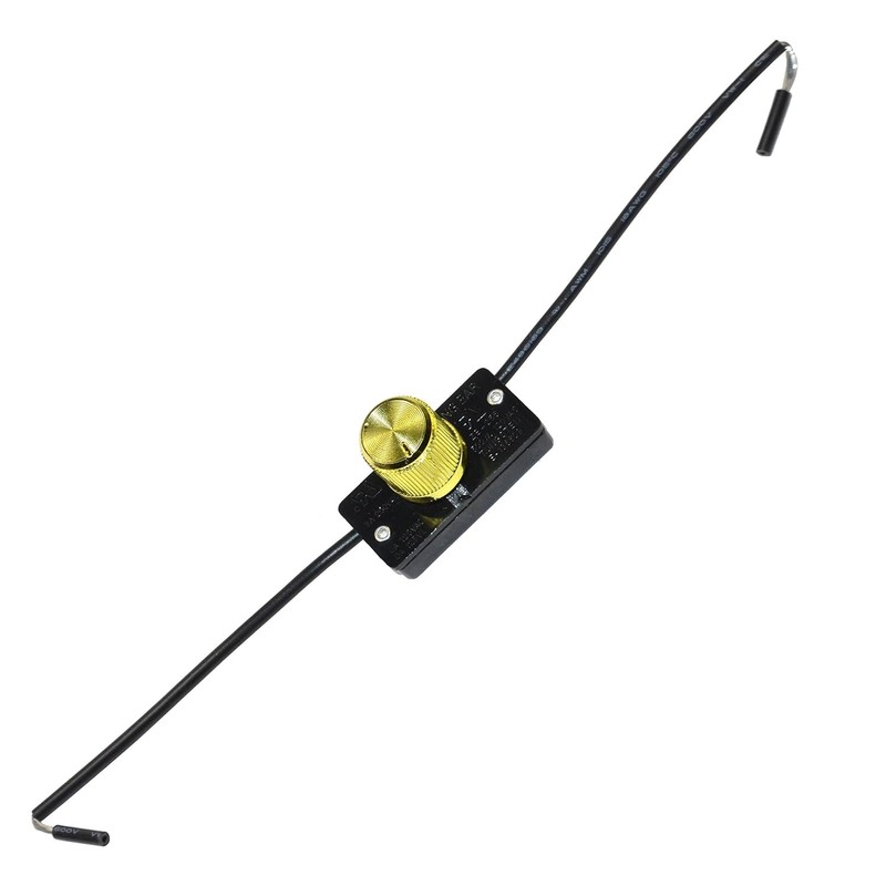 HQRP Rotary Dimmer Light Lamp Switch Compatible with Steampunk Applications,