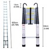 Extension Ladder 16 Steps Ladder, 20.3Ft/ 6.2M Aluminum Alloy Thickened