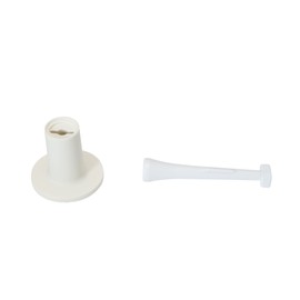 Set of 3 - Country Club Elite Golf Practice Mat Tees - Turn & Lock Rubber Tee Holder Plus Plactic Adjustable Height Tee - Replacement Tee Can Use with Most Range Driving Turf Mats