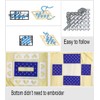 Btibpse 3D Cross Stitch Kits Simple Embroidery Tissue Box Needlecrafts