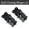 skysen Carbon Steel Vinyl Wood Fence Self Closing Gate Hinges