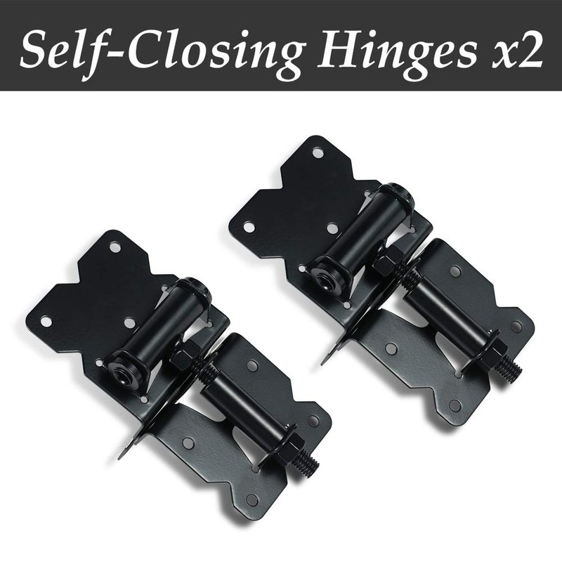 skysen Carbon Steel Vinyl Wood Fence Self Closing Gate Hinges