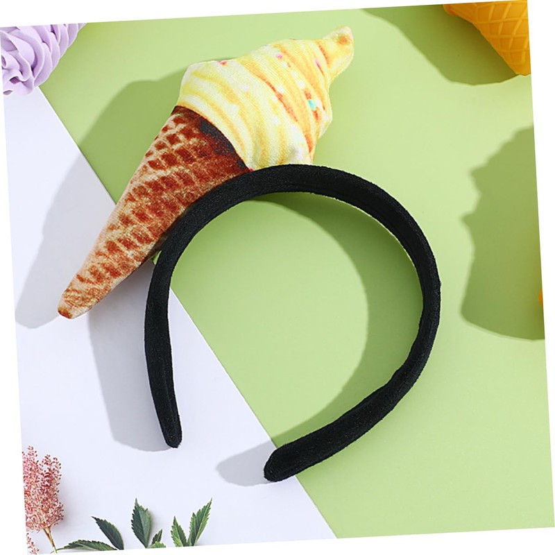 PACKOVE 2pcs Ice Cream Headbands for Women and Teens Soft