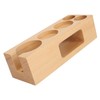 Coffee Tamper Base Multifunction Beech Coffee Distributor Tamping Station Accessories
