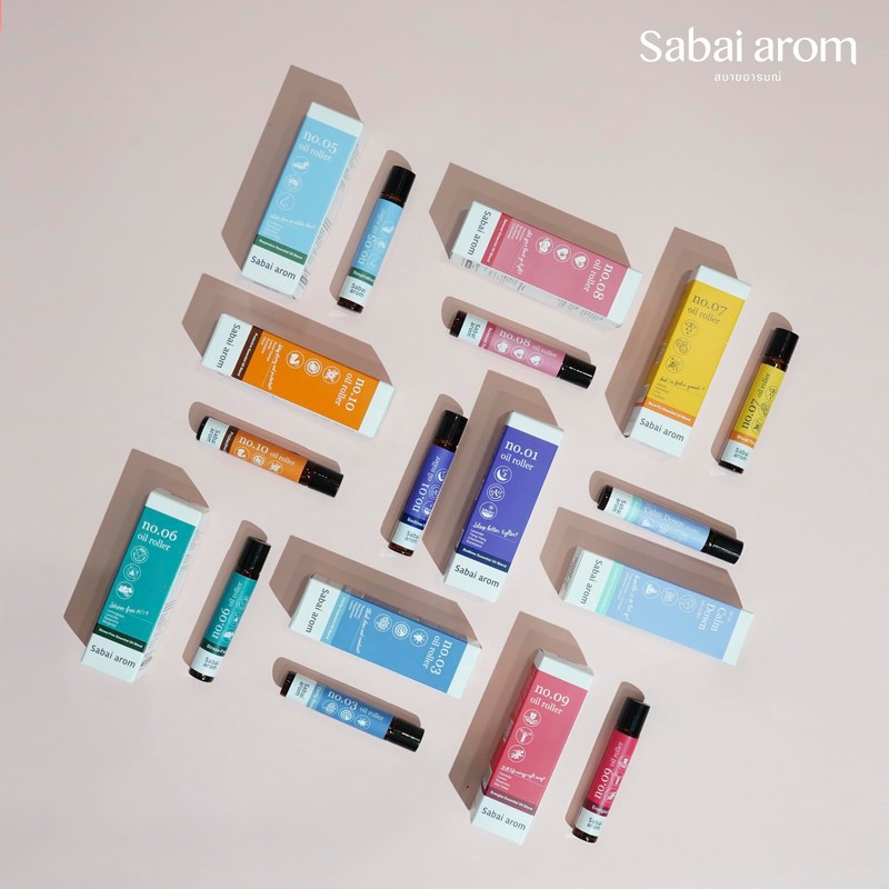 Sabai arom Aroma Oil Roller No.11 Calm Dowm 0.3 fl