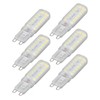 6pcs G9 LED Bulbs 7W Dimmable 360° Illumination Replacement Light