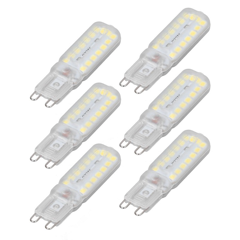6pcs G9 LED Bulbs 7W Dimmable 360° Illumination Replacement Light