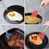 Silicone Spatula and Cooking Spoon,5 Pack Solid & Slotted Spoons
