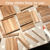 HAOBIN Craft Wood Blocks Wooden Building Blocks Craft Blocks Wooden