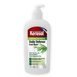 Kerasal Daily Defense Foot Wash Daily Cleanser for Feet, 12 Ounce (Packaging May Vary)