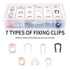 77 Pcs Fuel Line Retainer Clip Assortment Kit - Car