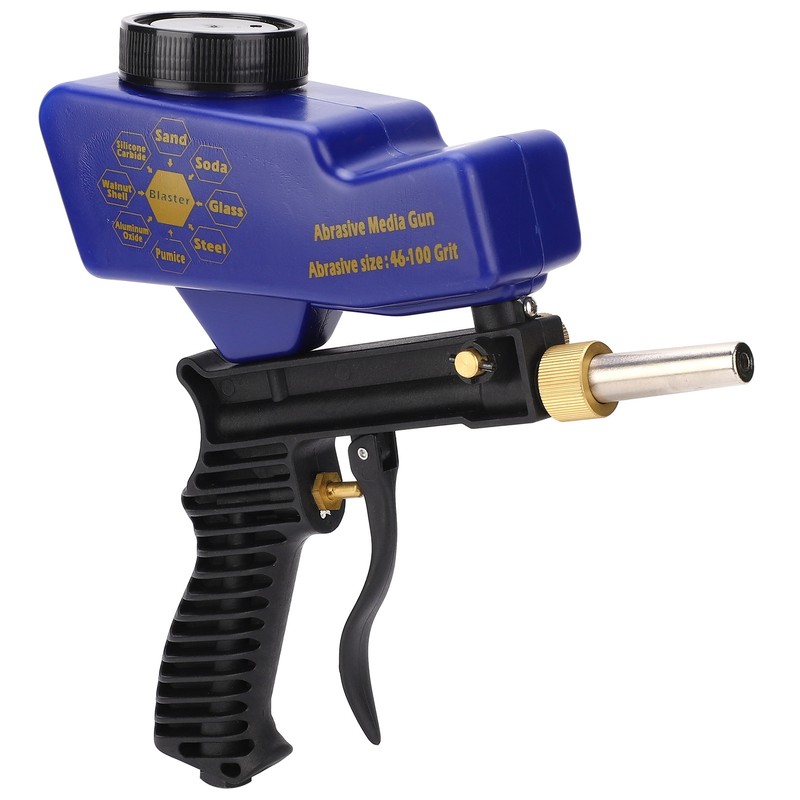 Gravity Feed Sandblasting Gun Air Sand Blaster Spray Handheld Tool