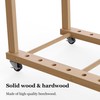 UNZERO Movable Canvas Panel Storage Rack, Wooden Art Organizer Stand