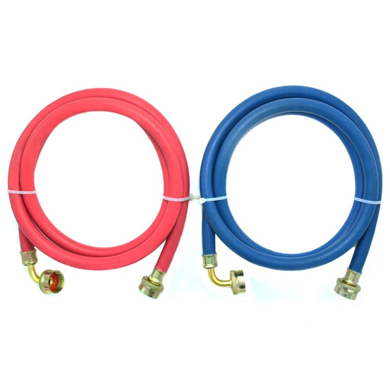 Washing Machine Hose Rubber with 90 Degree Elbow, 6 FT