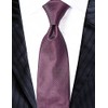 Extra Long Microfibre Tie Burgundy Solid Polyester XL Woven Necktie