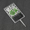 KADAX Signs for herbs, silver metal herb plugs, plant signs,