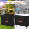 JZAHYUK Fire Pit Cover Square 36"x36"x24", 600D Heavy Duty Oxford