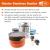 GSI Outdoors Unisex Adult Glacier Stainless Dualist Cookware Set, Colourful,