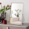 Numjeg Makeup Vanity Mirror Portable Desktop Mirror with Metal Stand