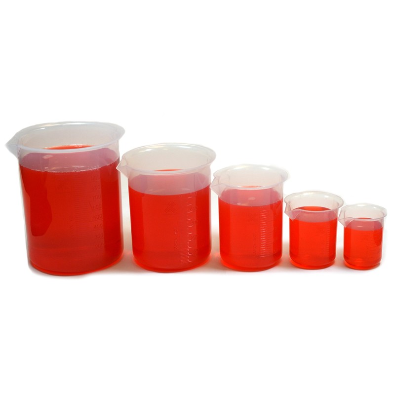 Eisco Labs CH0137H Polypropylene Beaker Set of 50 mL, 100