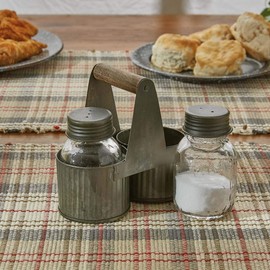 Park Designs Norwood Caddy with Glass Salt & Pepper