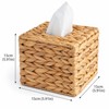 Woven Tissue Box Cover for Home Decor – Natural Basket-Weave