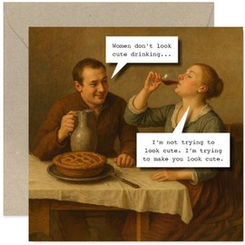 Funny Birthday Cards for Men and Women, Hilarious Meme 'Make You Look Cute' Rude Cheeky Naughty Humour for Boyfriend Husband Wife Bestie Brother Sister Dad Mum - Blank Inside