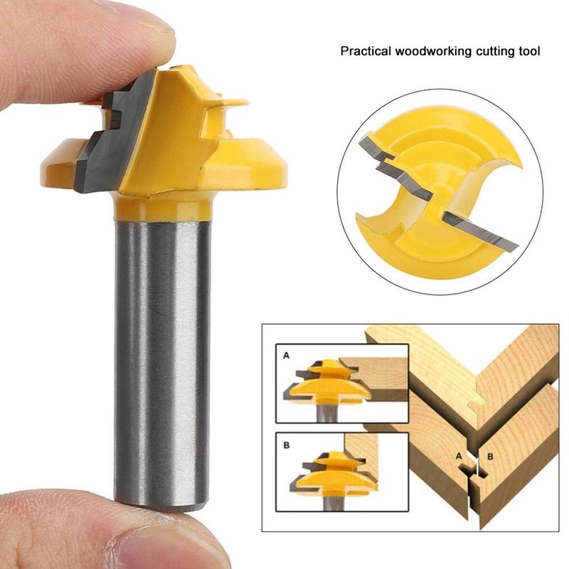 45 Degree Mitre Milling Cutter Bit Carbide 1/2 Inch Shank