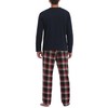 Vlazom Men's Pajamas Set Long Sleeves Soft Pj Top and