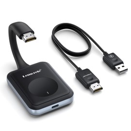 Lemorele Wireless HDMI Transmitter and Receiver Portable HDMI Extender Kit, Plug&Play 2.4/5G 164ft Range 1080P HD, Up to 8 Transmitter for Streaming Video&Audio to HD TV/Monitor from Laptop/TV-Boxs