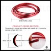 TOMMYFIELD Rim Sticker Wheel Sticker Car Motorcycle Rim Sticker Red