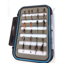 BestCity Fly Fishing Selection of Dry/Wet/Nymph/Buzzers Flies x 50 Supplied in a Doubled sided waterproof box