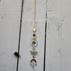 Celestial Moth, Moon & Stars Suncatcher Hanging Home Decor Window