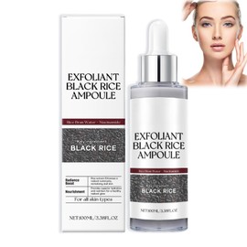 Rice Exfoliant,Black Rice Face Exfoliator,Face Scrub Exfoliator Pore Minimizer for Face,Exfoliating Face Wash,Fa/ce Serum for Women,Hydrating Serum,Fa/ce Scrub,Blackhe/ads Remover for All Skin Types