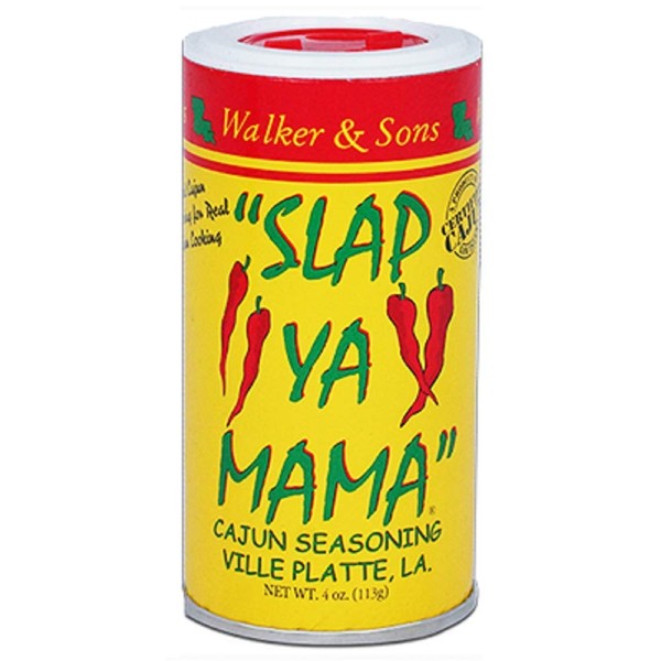 Slap Ya Mama All Natural Cajun Seasoning from Louisiana, Original Blend, MSG Free and Kosher, 4 Ounce