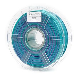 Cookiecad ABS Filament 1.75mm 1kg Rainbow 3D Printer Filament - Mermaid ABS