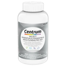 Centrum Centrum Adult Select Essentials Mulitvitamins/Minerals Supplement for Men & Women 50 Plus, 250 Tablets