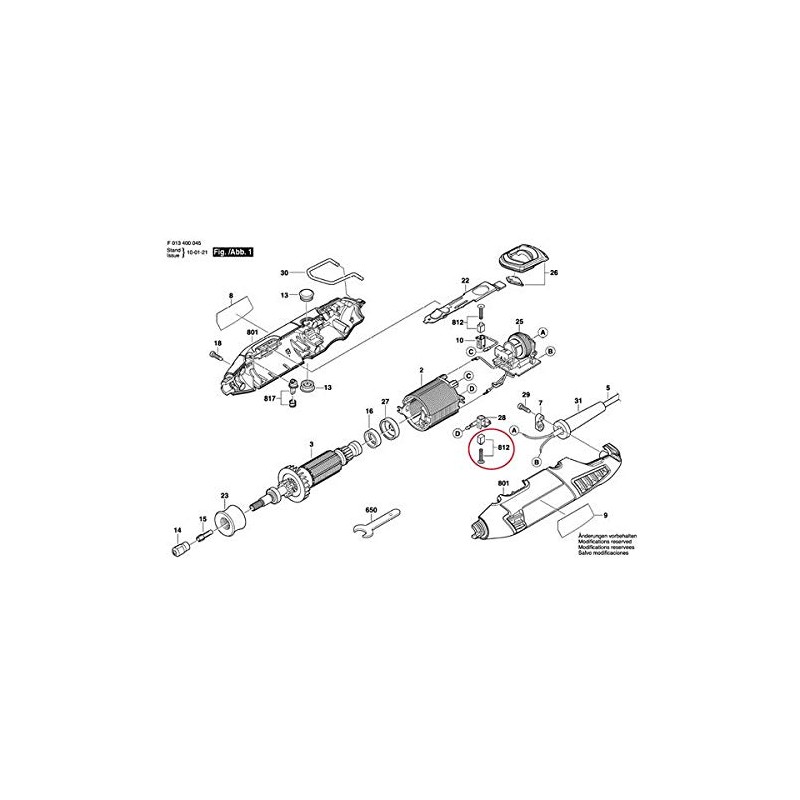 Bosch Stock doremeru Carbon Brushes 2 Pack 2610005646 