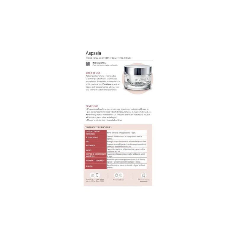 Aspidpro Crema Tensora Humectante Aspasia