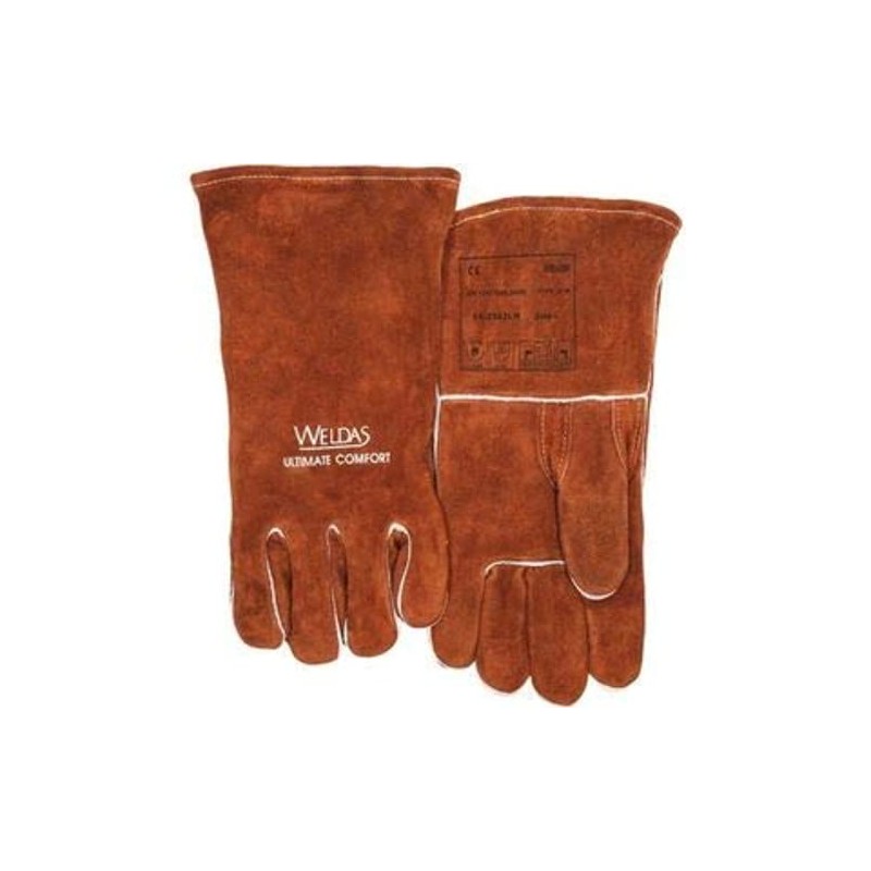 Welding Gloves Brown Size XL 34 cm 1 Pair WELDAS