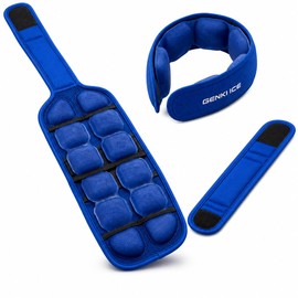 Large Capacity PCM Cooling Set, 68.4°F (24°C), PCM Wide Neck Cooler + Belt Cover + 2 PCM Packs + Exclusive Extension Belt Included, Full Body, Multiple Areas, Icing Cooling Goods, Neck, Back, Waist