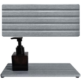 ZumenDa Diatomite Soap Dish, Water Absorbing Stone Tray, Kitchen Sink Organizer, Fast Drying Counter Holder (Grey, 9.5" x 4"/24 x 10cm)