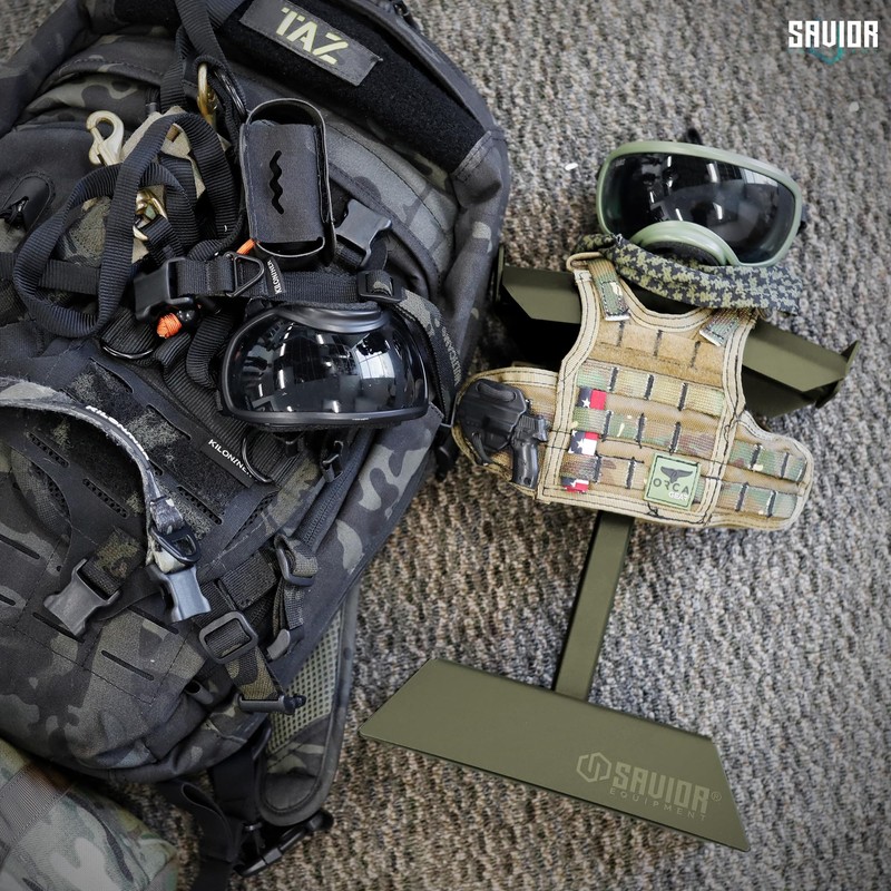 Savior Equipment Mini H.P.C Tactical Dog Vest Stand Tabletop Headphone