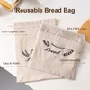 GobiSea 2 Pack Linen Bread Bags for Homemade Bread -