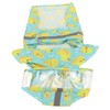 Pet Rain Jacket Duckling Pattern Waterproof Reflective Adjustable 4 Legs