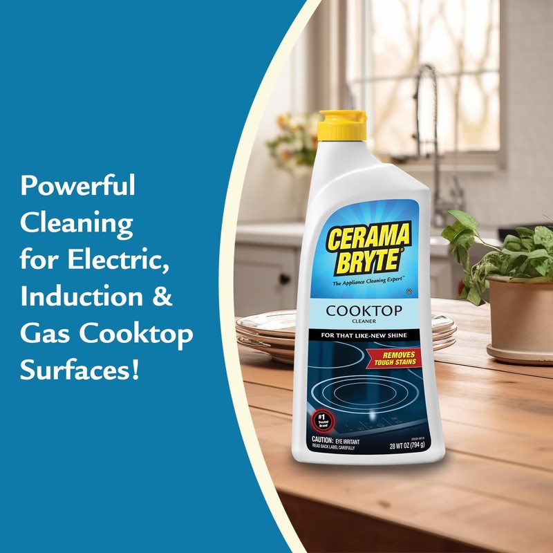 Cerama Bryte Heavy-Duty + Daily Spray Stove Top and Cooktop