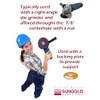 Sungold Abrasives 16906 4-1/2-Inch x 7/8-Inch Center Hole 80 Grit