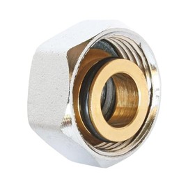 SOMATHERM FOR YOU 4101-20S Bouchon Collect F20 / 27 EK Female Brass Cap with Gasket, 20/27. Comes with an Adapter Ek-20/27, Gray, 3/4 Zoll