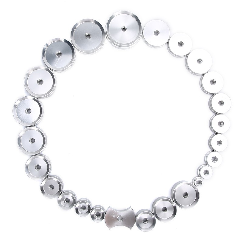 25pcs Capping Machine Dies Aluminum Alloy Watch Back Case Closer