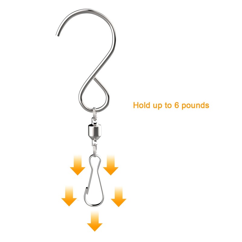 Alamic Swivel Hooks Clips for Hanging Wind Spinners Wind Chimes